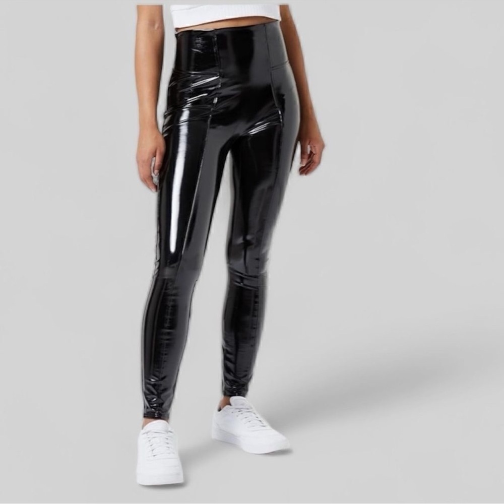 Spanx Faux Pantent Shiny Leather Leggings